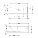 Ванна акриловая Duravit P3 Comforts 180 х 80 см (700379000000000) фото 3 Aquada.com.ua