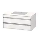 Тумба под раковину Duravit Ketho 1200х465 мм, белый матовый (KT66461818) фото 1 Aquada.com.ua