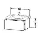 Тумба для раковины подвесная 820х481 мм Duravit L-cube дуб брашированный (LC614712) фото 2 Aquada.com.ua