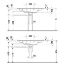 Тумба Duravit L-Cube 1020 х 481 мм + раковина Duravit ME by Starck 1030 x 490 мм (LC6242/69+2336100000) фото 3 Aquada.com.ua
