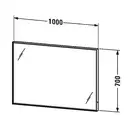 Зеркало с подсветкой Duravit L-Cube 1000х67 мм (LC7382) фото 2 Aquada.com.ua