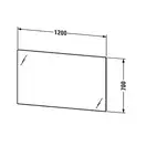 Зеркало с подсветкой Duravit 1200 х 700 мм, сенсорний выкл (LM7848) фото 3 Aquada.com.ua