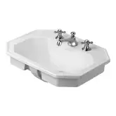 Встраиваемая раковина Duravit 1930 580 х 470 мм (3 отверстия для смесителя) (0476580030)