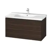Тумба для раковины подвесная 1020x481 мм Duravit L-cube орех брашированный (LC625069)
