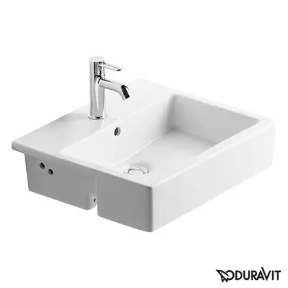 Раковина полувстраиваемая Duravit Vero 55 х 47 х 17 см (0314550000) фото 1 Aquada.com.ua