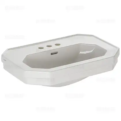 Подвесной умывальник Duravit 1930, 3 отверстие под смеситель (0438700030) фото 1 Aquada.com.ua