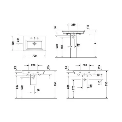 Раковина для мебели Duravit 2nd floor 70x46 см (0491700060) фото 2 Aquada.com.ua Раковина для мебели Duravit 2nd floor 70x46 см (0491700060) фото 2 Aquada.com.ua