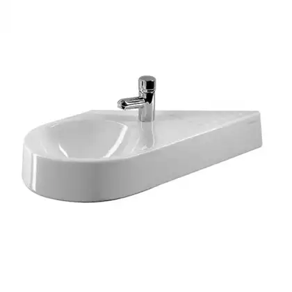 Подвесной умывальник Duravit Architec, чаша слева (0764650000) фото 1 Aquada.com.ua