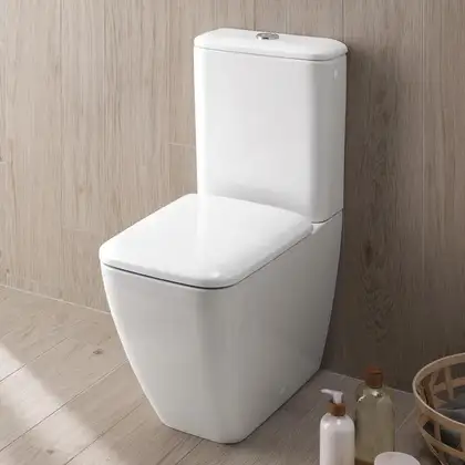 Унитаз Duravit Happy D.2 + бачок (с сиденьем Soft Close) (2134090000+0934100005+0064590000) фото 2 Aquada.com.ua