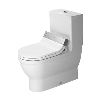 Унитаз Duravit Starck 3 + бачок (с сиденьем SensoWash Slim) (2141590000+0920100005+610001002000300) фото 1 Aquada.com.ua Унитаз Duravit Starck 3 + бачок (с сиденьем SensoWash Slim) (2141590000+0920100005+610001002000300) фото 1 Aquada.com.ua