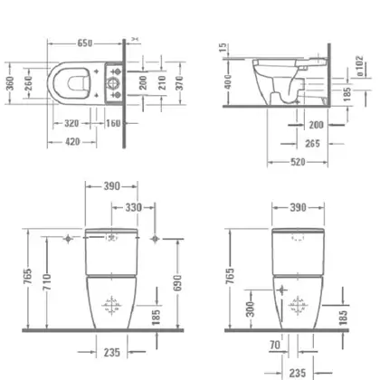Унитаз Duravit ME by Starck + бачок (с сиденьем SoftClose) (2170090000+0938100005+0020190000) фото 2 Aquada.com.ua Унитаз Duravit ME by Starck + бачок (с сиденьем SoftClose) (2170090000+0938100005+0020190000) фото 2 Aquada.com.ua