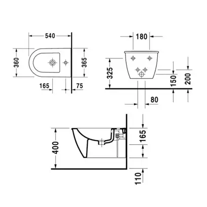 Биде подвесное Duravit Darling New 54х36,5 см, цвет белый (2249150000) фото 4 Aquada.com.ua Биде подвесное Duravit Darling New 54х36,5 см, цвет белый (2249150000) фото 4 Aquada.com.ua