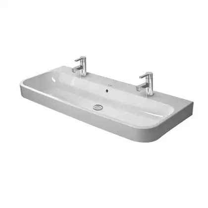 Раковина Duravit Happy D.2 120х50,5 см (с 2 отв. под смеситель) (2318120024) фото 1 Aquada.com.ua Раковина Duravit Happy D.2 120х50,5 см (с 2 отв. под смеситель) (2318120024) фото 1 Aquada.com.ua
