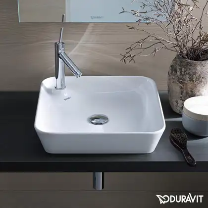 Раковина накладная на столешницу Duravit Starck 1 46х46 см (2322460000) фото 2 Aquada.com.ua