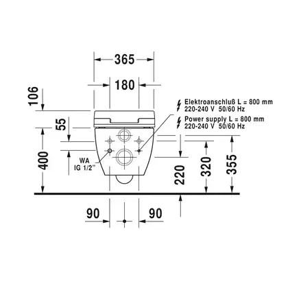 Унитаз подвесной Duravit Happy D.2 с сиденьем SensoWash (2550590000+610300002000300) фото 6 Aquada.com.ua Унитаз подвесной Duravit Happy D.2 с сиденьем SensoWash (2550590000+610300002000300) фото 6 Aquada.com.ua