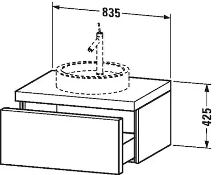 DURAVIT Тумбочка подвесная Starck furniture 835 x 565 черный глянец (S1 9526 4040) фото 2 Aquada.com.ua DURAVIT Тумбочка подвесная Starck furniture 835 x 565 черный глянец (S1 9526 4040) фото 2 Aquada.com.ua