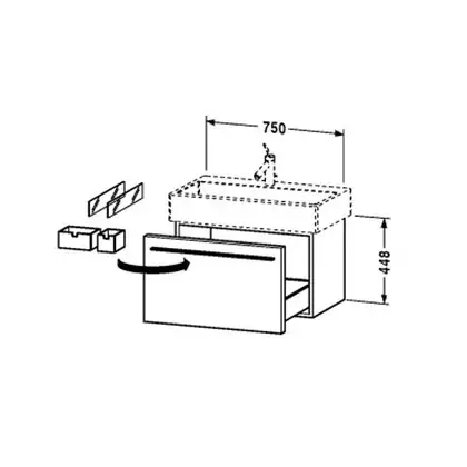 Тумба под умывальник Duravit X-Large 750х443 см белая глянцевая (XL604502222) фото 2 Aquada.com.ua Тумба под умывальник Duravit X-Large 750х443 см белая глянцевая (XL604502222) фото 2 Aquada.com.ua