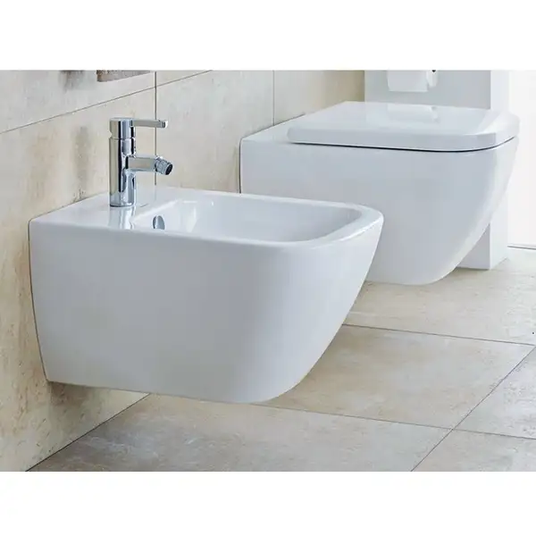 Биде подвесное Duravit Happy D.2 54х36,5 см, цвет белый (2258150000) фото 3 Aquada.com.ua