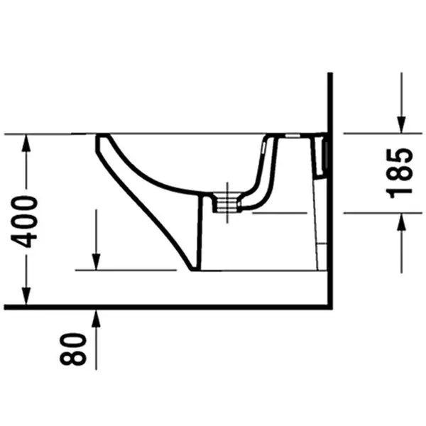 Биде подвесное Duravit DuraStyle 54х37 см (2282150000) фото 5 Aquada.com.ua Биде подвесное Duravit DuraStyle 54х37 см (2282150000) фото 5 Aquada.com.ua