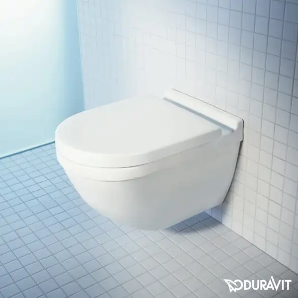 Унитаз подвесной Duravit Starck 3 с сиденьем для унитаза с микролифтом Soft Close (2527090000+0063890000) фото 2 Aquada.com.ua Унитаз подвесной Duravit Starck 3 с сиденьем для унитаза с микролифтом Soft Close (2527090000+0063890000) фото 2 Aquada.com.ua