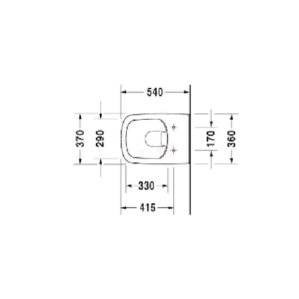 Унитаз подвесной с крышкой Duravit DuraStyle (2551090000 +0063790000) фото 6 Aquada.com.ua