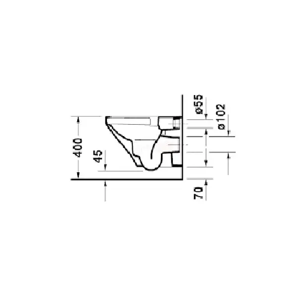 Унитаз подвесной с крышкой Duravit DuraStyle (2551090000 +0063790000) фото 7 Aquada.com.ua