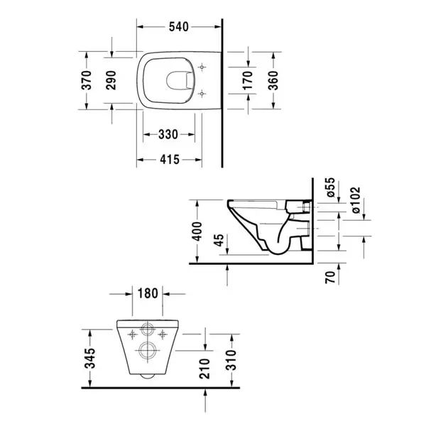 Унитаз подвесной Duravit DuraStyle с сиденьем Soft Close (2551090000+0063790000) фото 3 Aquada.com.ua Унитаз подвесной Duravit DuraStyle с сиденьем Soft Close (2551090000+0063790000) фото 3 Aquada.com.ua