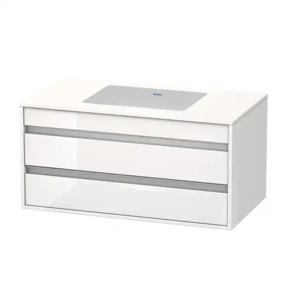 Тумба под раковину Duravit Ketho 1200х465 мм, белый матовый (KT66461818) фото 1 Aquada.com.ua