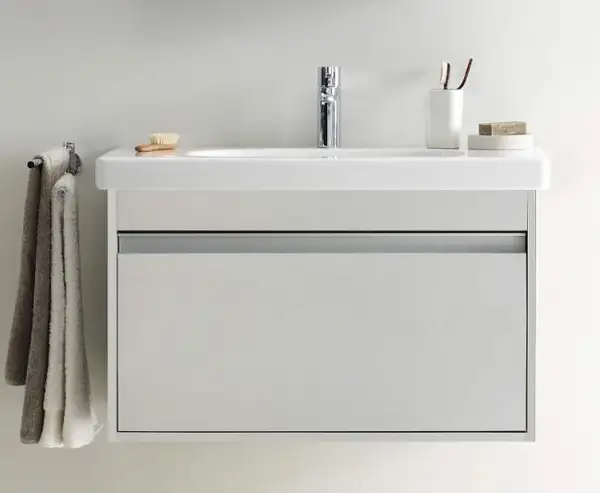 DURAVIT Тумба под умывальник 100 см, матовый белый + раковина с 1 отв. 105 см + сифон, белый (KT66681818111) фото 2 Aquada.com.ua DURAVIT Тумба под умывальник 100 см, матовый белый + раковина с 1 отв. 105 см + сифон, белый (KT66681818111) фото 2 Aquada.com.ua