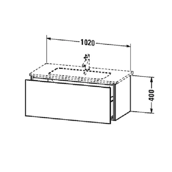 Тумба для раковины подвесная 1020x481 мм Duravit L-cube дуб брашированный (LC614212) фото 2 Aquada.com.ua Тумба для раковины подвесная 1020x481 мм Duravit L-cube дуб брашированный (LC614212) фото 2 Aquada.com.ua