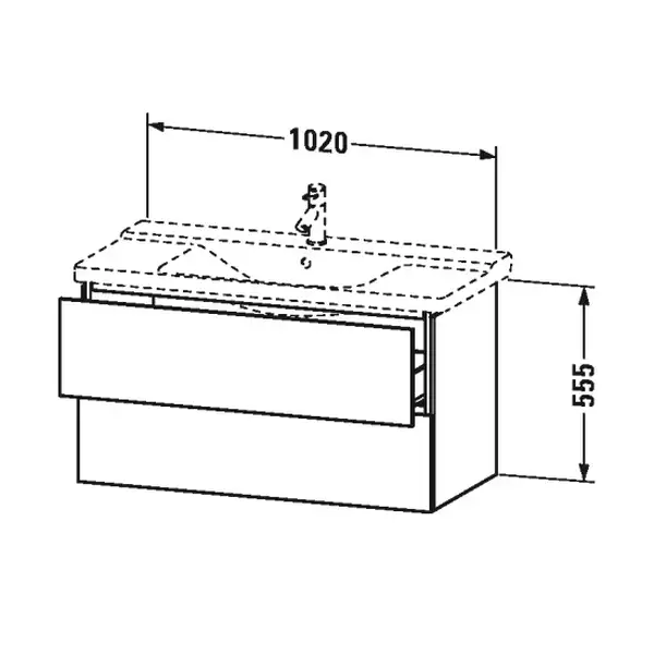 Тумба для раковины подвесная 1020x481 мм Duravit L-cube орех брашированный (LC625069) фото 2 Aquada.com.ua Тумба для раковины подвесная 1020x481 мм Duravit L-cube орех брашированный (LC625069) фото 2 Aquada.com.ua