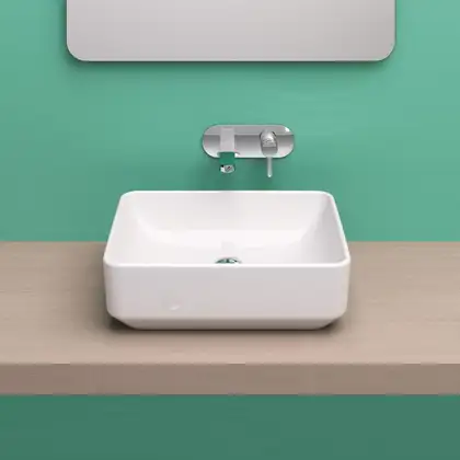 Раковина накладная на столешницу Catalano Green 50 х 38 см (150AGR00) фото 2 Aquada.com.ua Раковина накладная на столешницу Catalano Green 50 х 38 см (150AGR00) фото 2 Aquada.com.ua