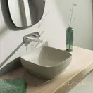 Раковина накладная на столешницу Catalano Green Lux / Colori 40 х 40 см, серый матовый (140AGRLXGS) фото 2 Aquada.com.ua