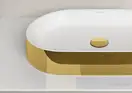 Раковина накладная на столешницу Catalano Horizon 60 х 35 см, Gold-white (160AHZBO) фото 3 Aquada.com.ua