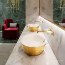 Раковина накладная на столешницу Catalano Gold & Silver 60 х 42 см (160VLNBO) фото 2 Aquada.com.ua