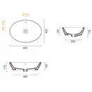 Раковина накладная на столешницу Catalano Gold & Silver 60 х 42 см (160VLNBO) фото 3 Aquada.com.ua