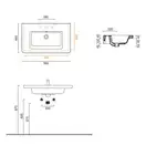 Раковина подвесная Catalano New Lignt 80 x 48 см (180LI4800) фото 3 Aquada.com.ua