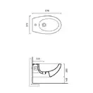 Биде родвесное Catalano Velis 57х37 см (1BSVL00) фото 4 Aquada.com.ua