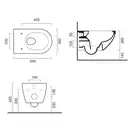 Унитаз подвесной NewFlush (безободковый) Catalano Sfera с сиденьем Soft Close, чёрный матовый (1VSF54RNS+5SCSTPNS) фото 3 Aquada.com.ua