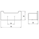 Набор аксессуаров 3-в-1 Emco Loft Black (цвет - чёрный матовый/стекло белое, матовое) (059813300) фото 7 Aquada.com.ua