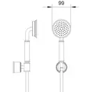 Душевой гарнитур Imprese Hydrant (цвет - brushed nickel) (ZMK031806100) фото 2 Aquada.com.ua
