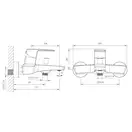 Смеситель для ванны Imprese Grafiky (цвет - black nickel) (ZMK041807040) фото 5 Aquada.com.ua