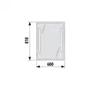 Зеркало с LED подсветкой Jika Clear 60х81 см (H4557251731441) фото 3 Aquada.com.ua