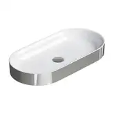 Раковина накладная на столешницу Catalano Horizon 75 х 35 см, Silver-white (170AHZBA)