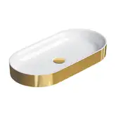 Раковина накладная на столешницу Catalano Horizon 75 х 35 см, Gold-white (170AHZBO)