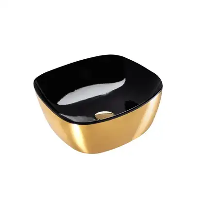 Раковина накладная на столешницу Catalano Gold & Silver 40 х 40 см (140APGRLXNO) фото 1 Aquada.com.ua Раковина накладная на столешницу Catalano Gold & Silver 40 х 40 см (140APGRLXNO) фото 1 Aquada.com.ua