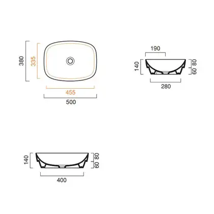 Раковина накладная на столешницу Catalano Green Lux / Colori 50 х 38 см, коричневый матовый (150AGRLXMS) фото 3 Aquada.com.ua Раковина накладная на столешницу Catalano Green Lux / Colori 50 х 38 см, коричневый матовый (150AGRLXMS) фото 3 Aquada.com.ua