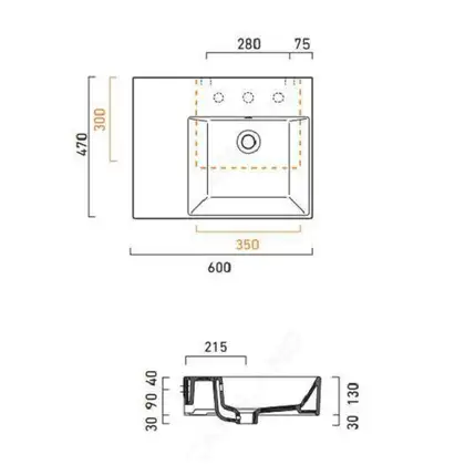 Раковина подвесная Catalano Premium Up 60 x 47 см (чаша слева) (160SVPUP00) фото 4 Aquada.com.ua Раковина подвесная Catalano Premium Up 60 x 47 см (чаша слева) (160SVPUP00) фото 4 Aquada.com.ua