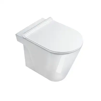 Унитаз напольный Catalano New Zero с сиденьем Soft Close Plus (ободковый) (1VP5500+5SCSTP000) фото 1 Aquada.com.ua