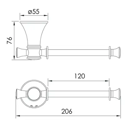 Бумагодержатель без крышки Imprese Podzima ledove (цвет - хром) (ZMK01170122) фото 2 Aquada.com.ua Бумагодержатель без крышки Imprese Podzima ledove (цвет - хром) (ZMK01170122) фото 2 Aquada.com.ua